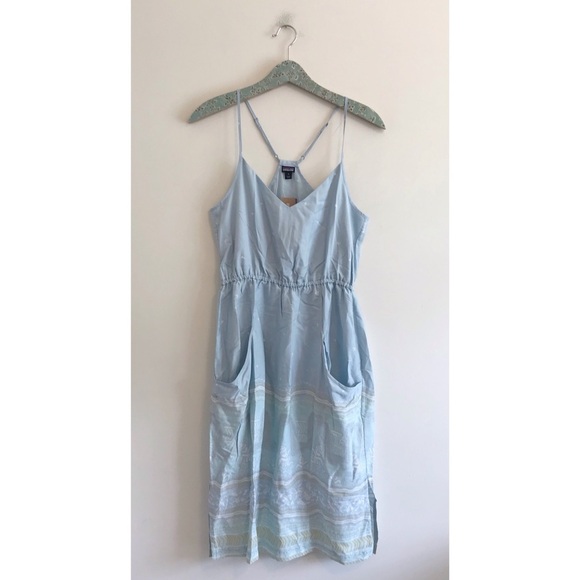 NWT Patagonia Forest Song Atoll Blue Dress - Picture 1 of 6